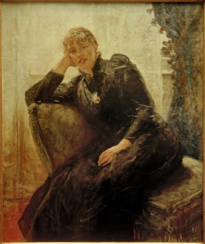 Portrait de dame (Portrait de Thérèse Karl) - Fritz von Uhde