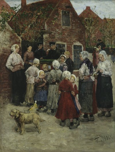 Joueur de vielle à roue à Zandvoort - Fritz von Uhde