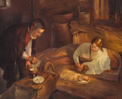 Dans la Sainte Nuit - Fritz von Uhde