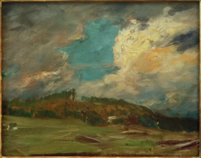 Étude de paysage (Paysage avec nuages) - Fritz von Uhde