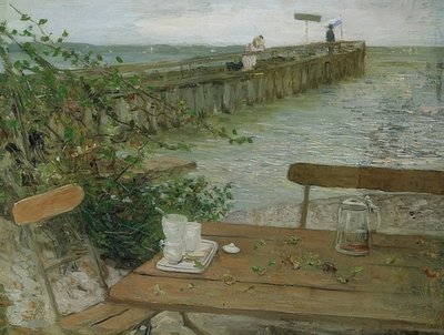 Jetée sur le lac de Starnberg - Fritz von Uhde