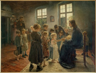 Laissez venir à moi les petits enfants - Fritz von Uhde