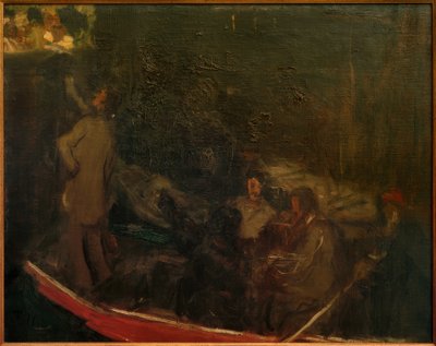 Balade en bateau nocturne - Fritz von Uhde