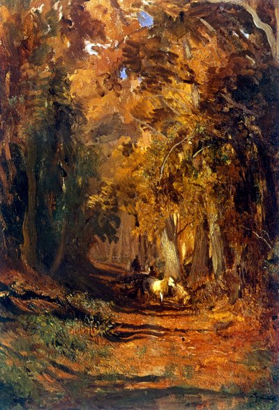 Forêt en automne vers 1870 - Fyodor Alexandrovich Vasilyev