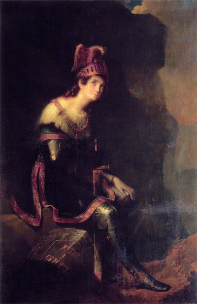 Portrait de la princesse Zinaida Alexandrovna Volkonskaya 1792-1862 en habit de Tancrède - Fyodor Antonovich Bruni