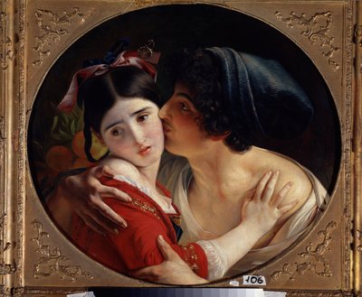Le baiser - Fyodor Antonovich Moller