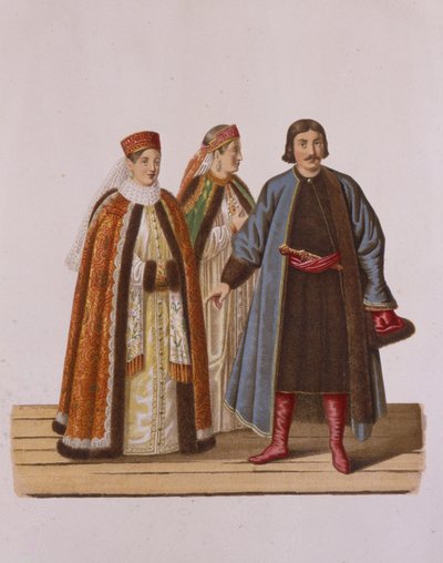 Vêtements des filles célibataires des Boyards à l