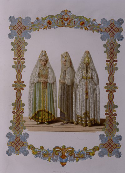 Costumes de jeunes filles de Torjok De la série Vêtements de l