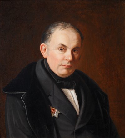 Portrait du poète Vassili Joukovski 1783-1852, 1854 - Fyodor Ivanovich Igin