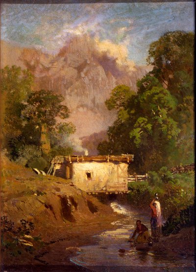 Paysage de Crimée, peinture russe du 19e siècle - Fyodor Vasil