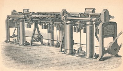 Cadre de dessin, par Platt, Brothers & Co. Oldham, 1874 - GB Smith