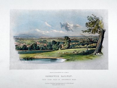 Vue du chemin de fer de Londres et de Greenwich depuis l