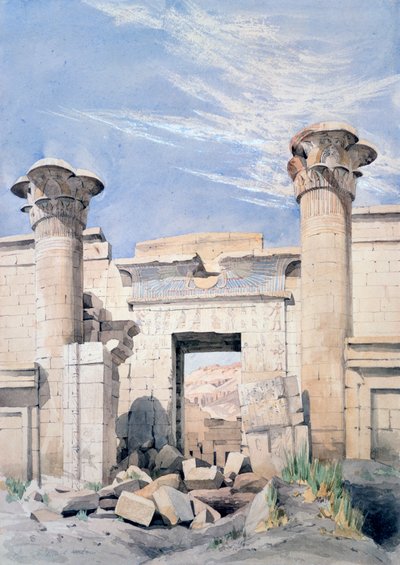 Entrée du Temple de Ramsès III, Égypte - GF Weston