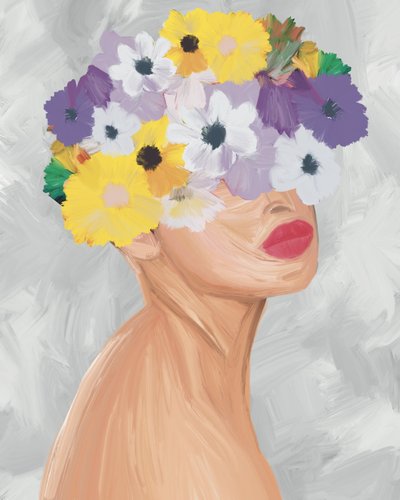 Couronne de fleurs aux couleurs vives - GIovanna Gil Alves