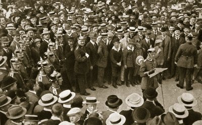 La proclamation de guerre du Kaiser lue à Berlin, Allemagne, 4 août 1914 - GPA
