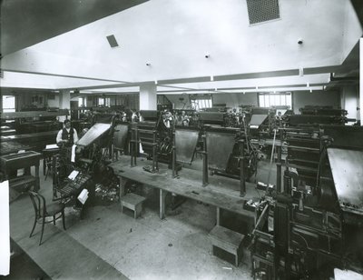 Salle de presse du New York Evening Post - G.P. Hall und Sohn
