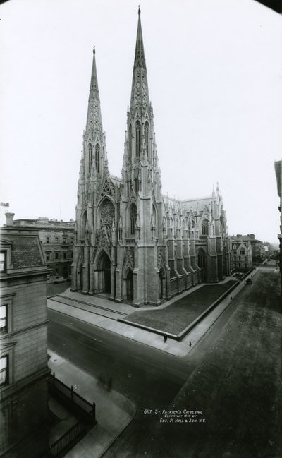 Cathédrale Saint-Patrick, Cinquième Avenue, 1909 - G.P. Hall und Sohn