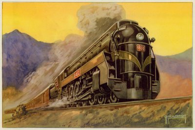 Chemin de fer national canadien, locomotive express aérodynamique n° 6400, 4-8-4 - G.P. Micklewright
