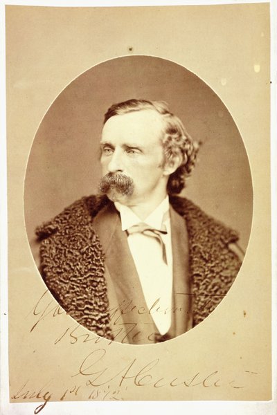 Portrait de cabinet de George Armstrong Custer, signé et dédicacé à son frère, Tom Custer - G. A. Custer