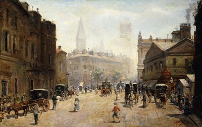 Scène de rue animée - G. A. Dufaug