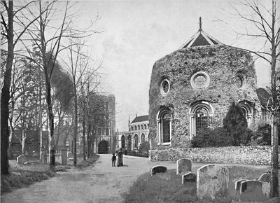 Bury St. Edmunds : tour, église et abbaye, vers 1896 - G. A. Nichols