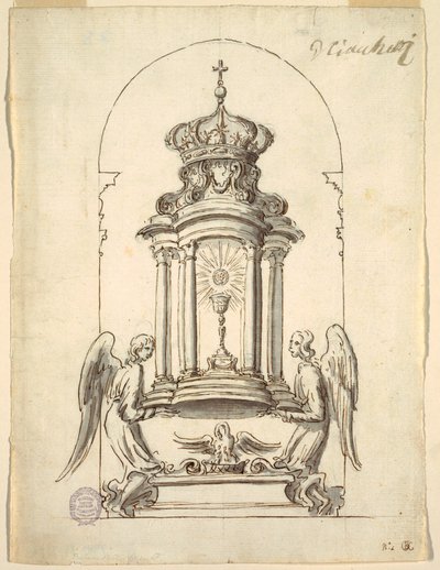 Conception pour une porte de tabernacle à exécuter en bronze - G B C