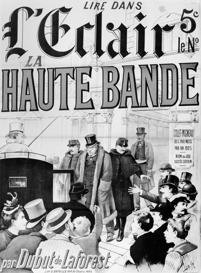 Affiche publicitaire pour le roman 