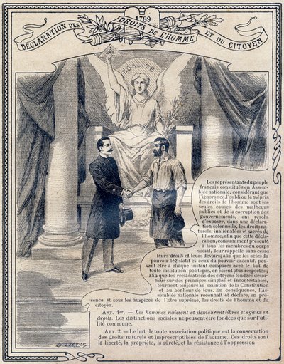 1789 : Déclaration des droits de l