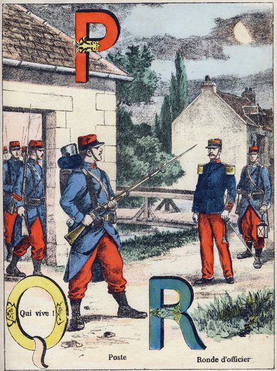 Lettres P Q et R : Poste, Qui vive ! et Ronde d