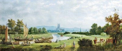 Été glorieux, Gloucester depuis le nord-ouest, 1879 - G. F. Walton