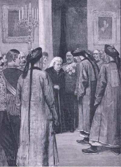 Visite de Li Hung-Chang à la Reine à Osborne, illustration de l