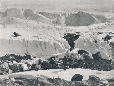 Glace crevassée à l