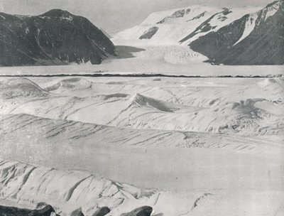 Glace crevassée à l