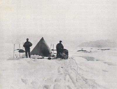 Camp de Levick parmi les crevasses, 1912, 1913 - G. Murray Levick