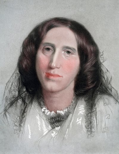 George Eliot, romancière anglaise, 19ème siècle - G Sidney Hunt