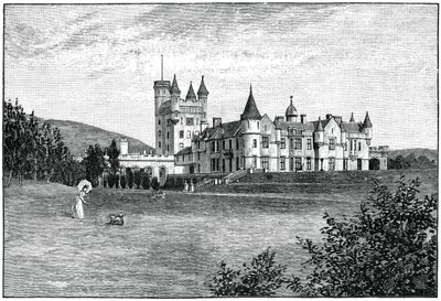 Château de Balmoral depuis le nord-ouest, Aberdeenshire, Écosse, 1900 - G. W. Wilson and Company