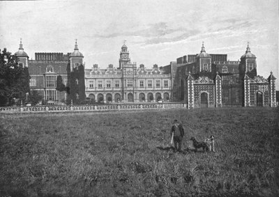 Hatfield House, façade sud, vers 1900 - G. W. Wilson and Company