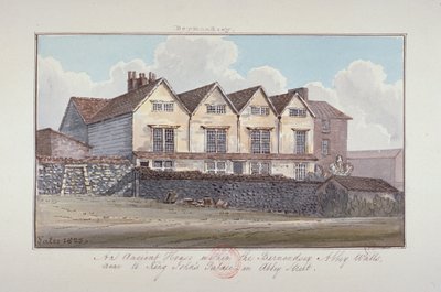 Abbaye de Saint-Sauveur, Bermondsey, Londres, 1825 - G Yates