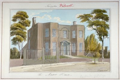 La Maison du Manoir, Newington, Southwark, Londres, 1826 - G Yates