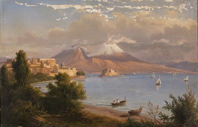 Naples avec le Vésuve - G. von Guirardi