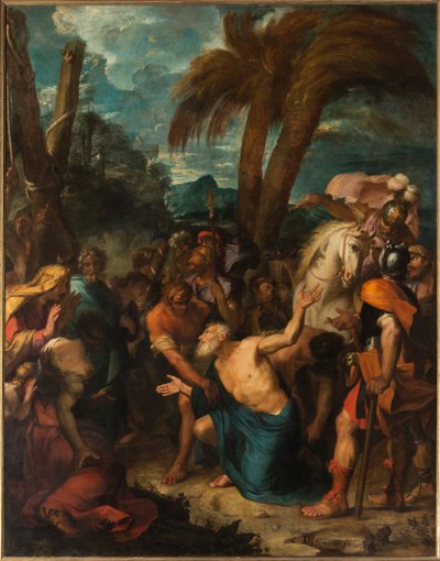 Saint André exultant de joie à la vue de son supplice - Gabriel (1630 1704) Blanchard