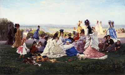 Dimanche à Bellevue - Gabriel Amable de Lafoulhouze