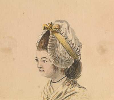 Tête de femme avec bonnet à volants, c.1774 - Gabriel Bray