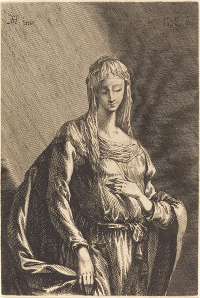 La Vierge - Gabriel Ehinger after Johann Heinrich Schönfeld