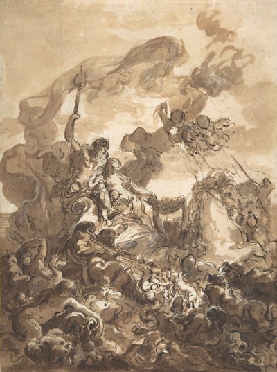 Allégorie de la pêche : Neptune et Amphitrite, 1768 - Gabriel Francois Doyen