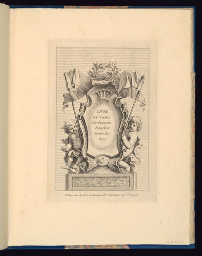 Planche 1, Livre de vases - Gabriel Huquier