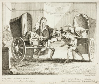Plate from Livre de Scènes Comiques - Gabriel Huquier