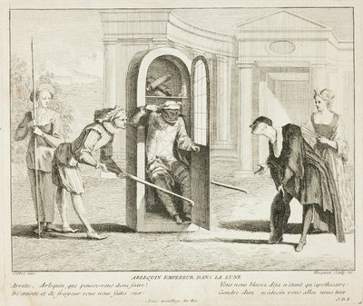 Plate from Livre de Scènes Comiques - Gabriel Huquier