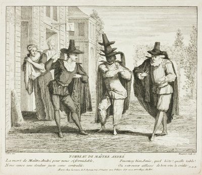 Plate from Livre de Scènes Comiques - Gabriel Huquier