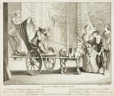 Plate from Livre de Scènes Comiques - Gabriel Huquier